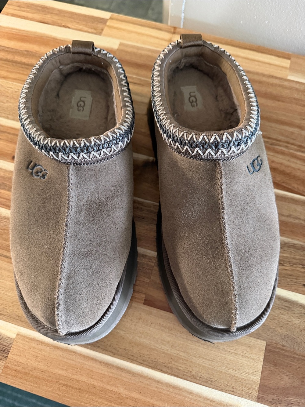 UGG Women’s Suede Slip-On Loafers in Grey